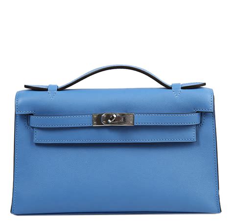 hermes kelly pochette blue|hermes kelly bag original.